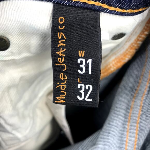 Nudie Jeans Co. Men's Lean Dean Dry 16 Dips Jeans 31x32 Tapered Stretch Denim - Picture 3 of 10